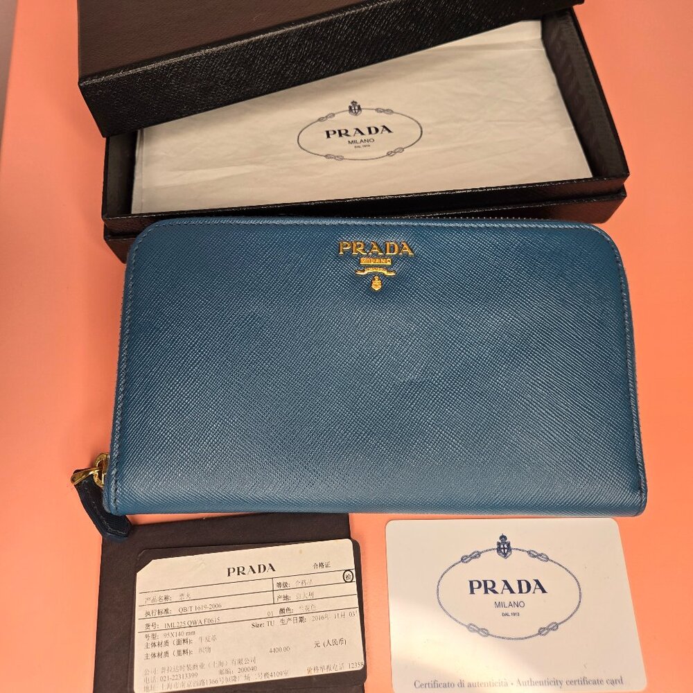 (SOLD)***PRADA Saffiano Leather Wallet